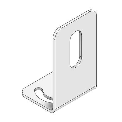 MODULAR SOLUTIONS ALUMINUM BRACKET<BR>30 SERIES 8MM SENSOR HOLDING